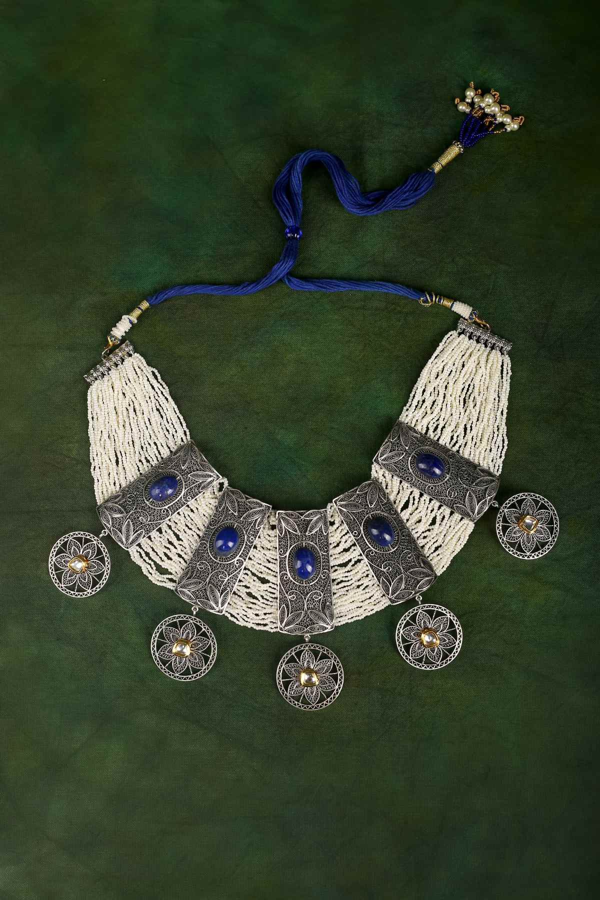 Buy Blue Lapiz Stone Necklace Online